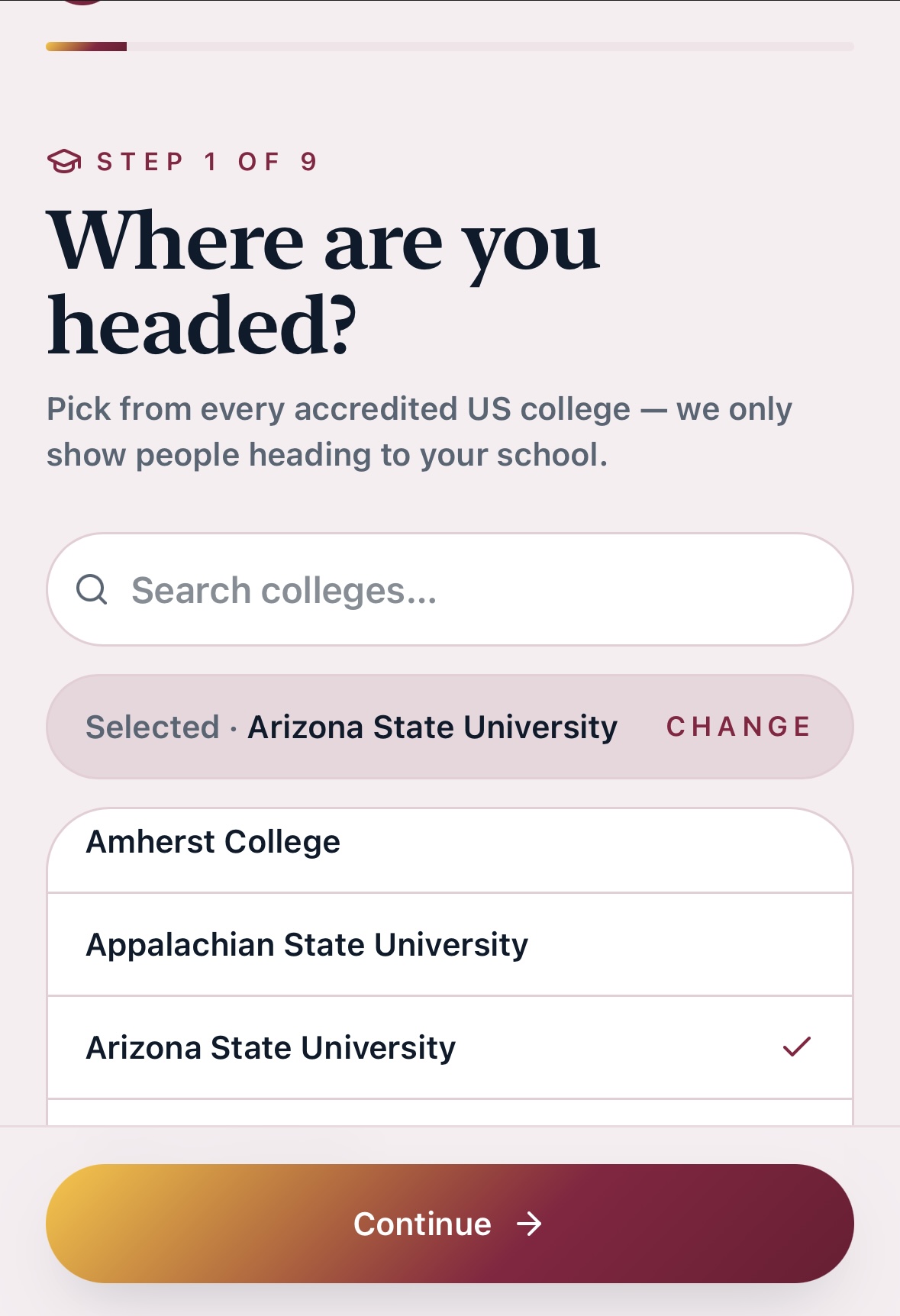 Verify with your .edu — Saphe app screen